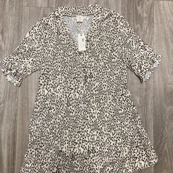 By Together - Ivory Leopard Dress - Picture 1 of 9